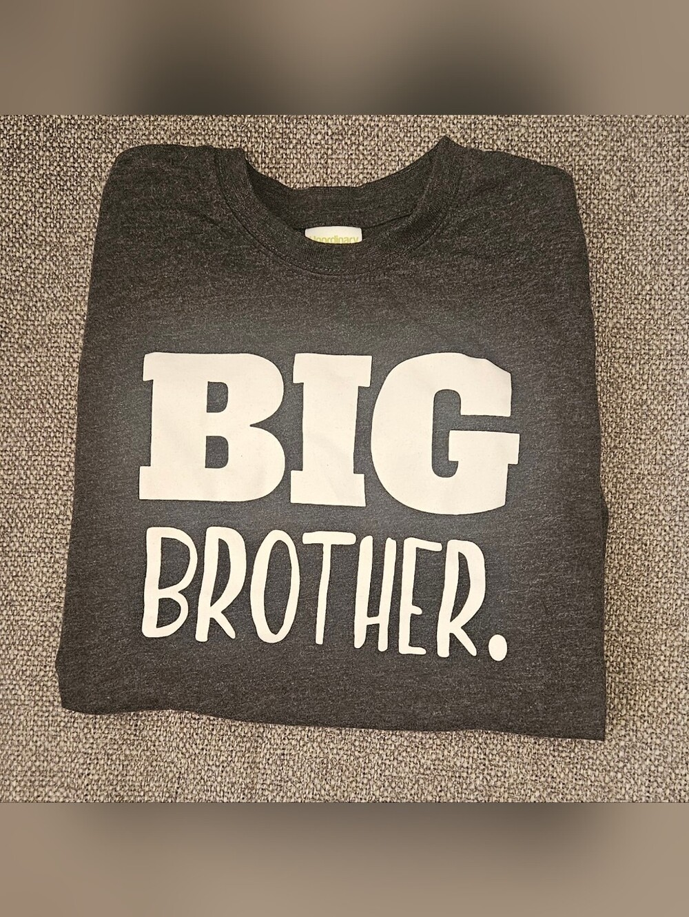 Big Brother Graphic KIDS Tee - Dark Gray (7Y)